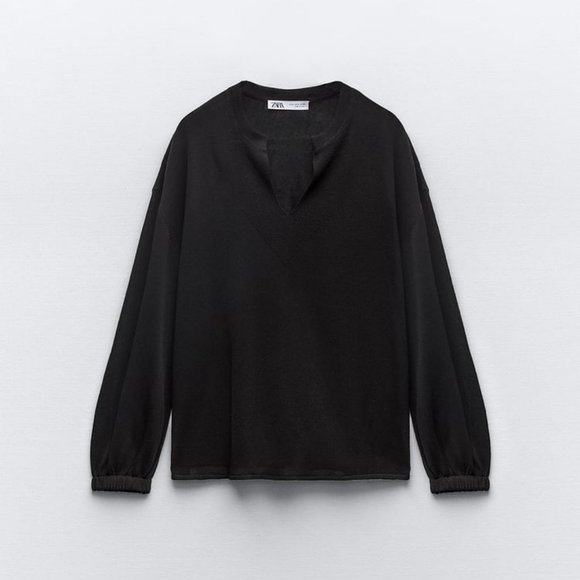 Zara Semi Sheer Knit Sweater - Picture 1 of 3